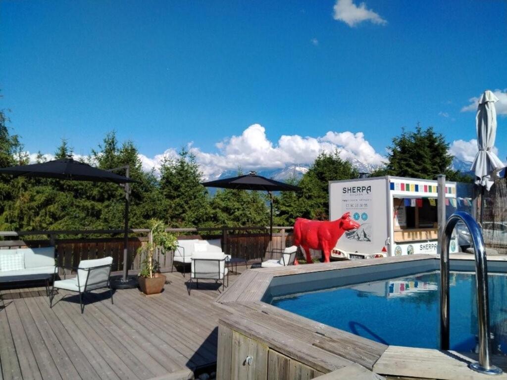 Chalet Les Rhodos Кордон Екстериор снимка